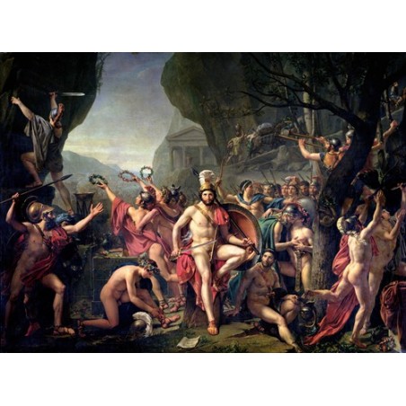  Obraz na płótnie 50x35cm Jacques Louis David Leonidas pod Termopilami