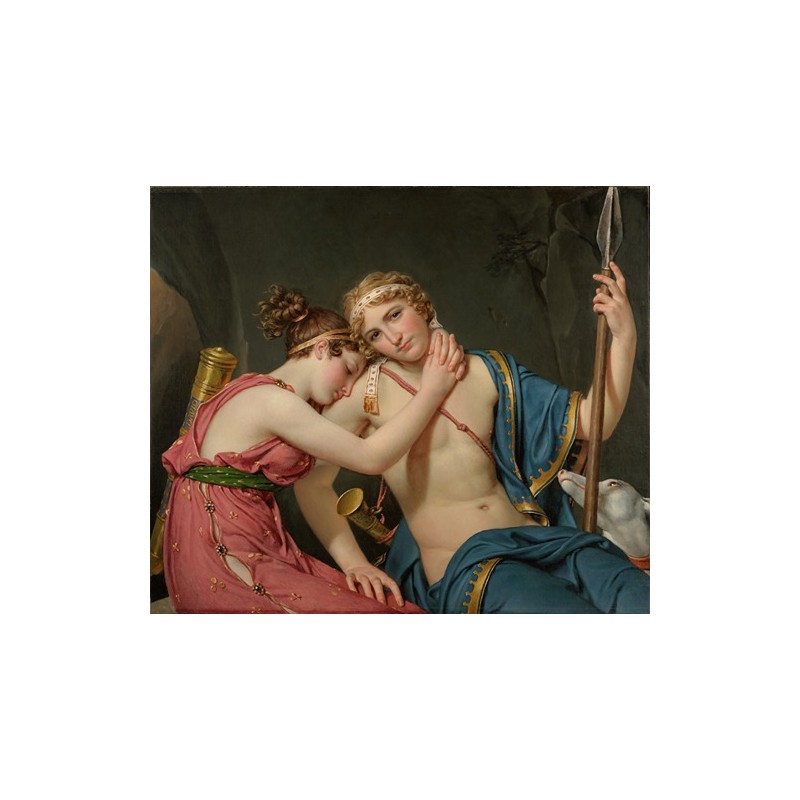  Obraz na płótnie 50x40cm Jacques Louis David Pożegnanie Telemacha i Eukaris