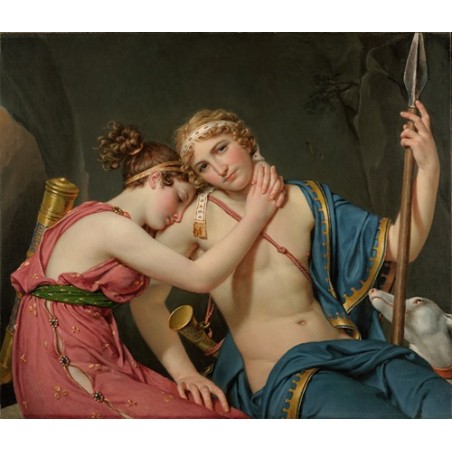  Obraz na płótnie 50x40cm Jacques Louis David Pożegnanie Telemacha i Eukaris