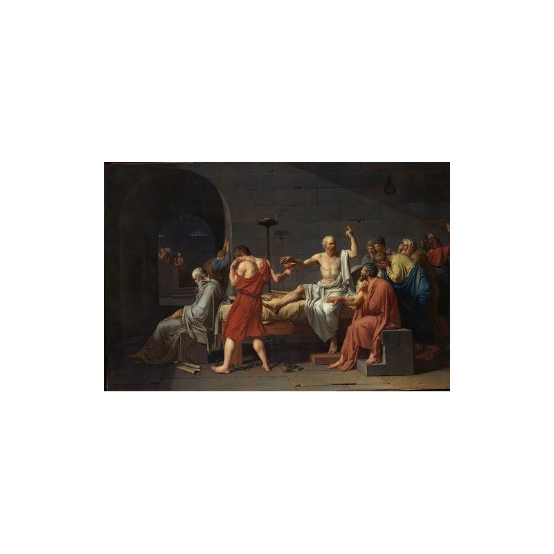  Obraz na płótnie 50x35cm Jacques Louis David Śmierć Sokratesa