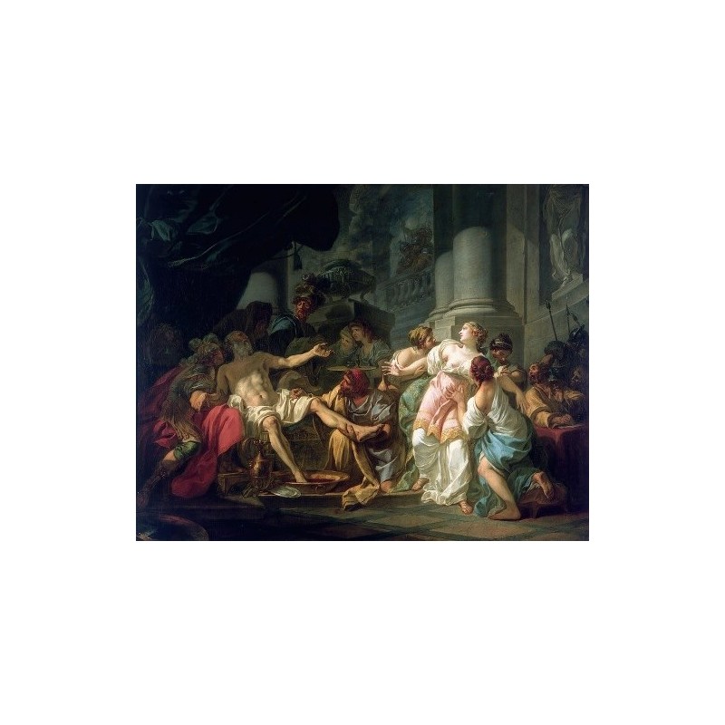  Obraz na płótnie 50x40cm Jacques Louis David Śmierć Seneki