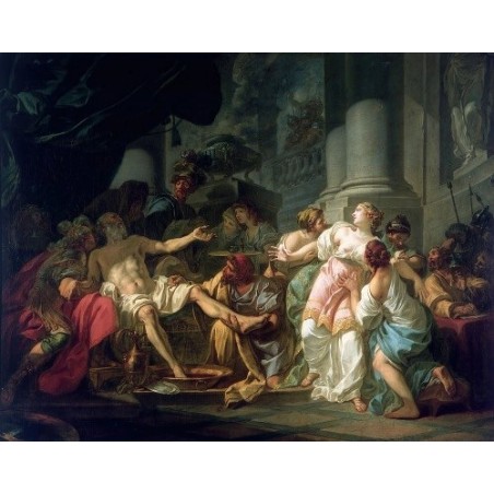  Obraz na płótnie 50x40cm Jacques Louis David Śmierć Seneki