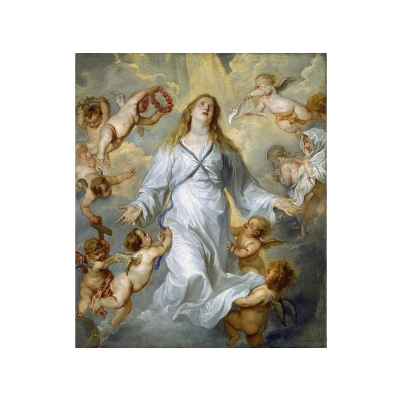  Obraz na płótnie 50x60cm Anthony van Dyck Matka Boska jako Orędowniczka