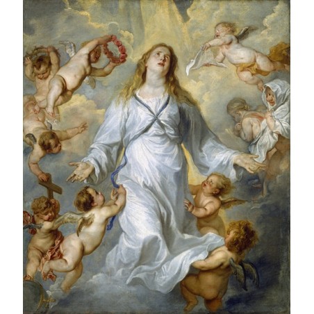  Obraz na płótnie 50x60cm Anthony van Dyck Matka Boska jako Orędowniczka