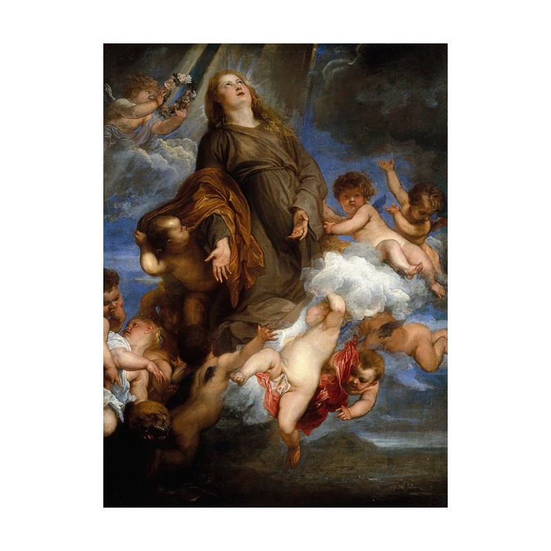 Obraz na płótnie 50x70cm Anthony van Dyck Święta Rozalia
