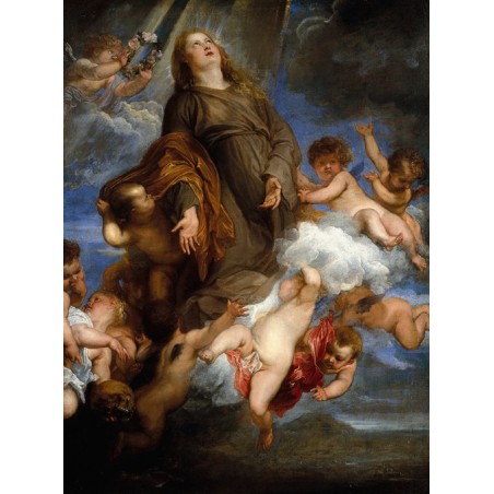 Obraz na płótnie 50x70cm Anthony van Dyck Święta Rozalia