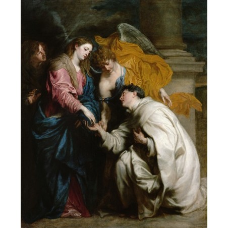  Obraz na płótnie 50x60cm Anthony van Dyck Widzenie błogosławionego Hermana Józefa