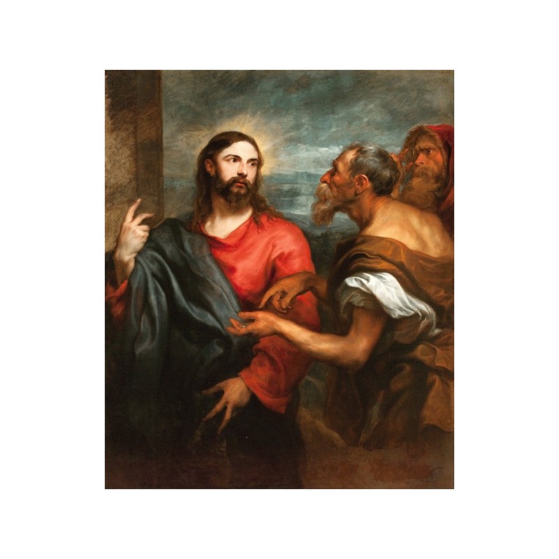  Obraz na płótnie 50x60cm Anthony van Dyck Chrystus i monety