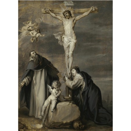  Obraz na płótnie 50x70cm Anthony van Dyck Ukrzyżowany Chrystus