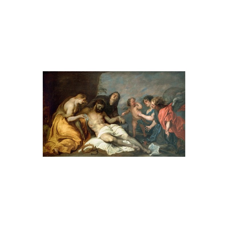  Obraz na płótnie 50x30cm Anthony van Dyck Opłakiwanie martwego Chrystusa