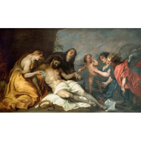  Obraz na płótnie 50x30cm Anthony van Dyck Opłakiwanie martwego Chrystusa