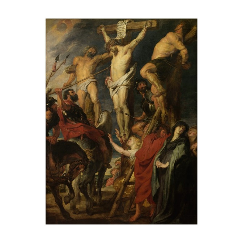  Obraz na płótnie 50x70cm Anthony van Dyck Chrystus na krzyżu Cios włócznią