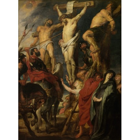  Obraz na płótnie 50x70cm Anthony van Dyck Chrystus na krzyżu Cios włócznią