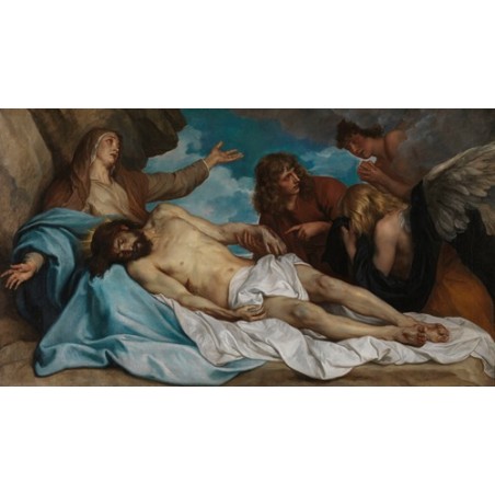  Obraz na płótnie 50x30cm Anthony van Dyck Opłakiwanie śmierci Chrystusa