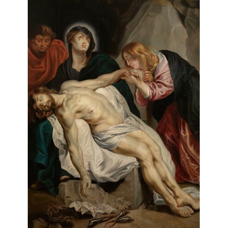  Obraz na płótnie 50x70cm Anthony van Dyck Opłakiwanie Chrystusa