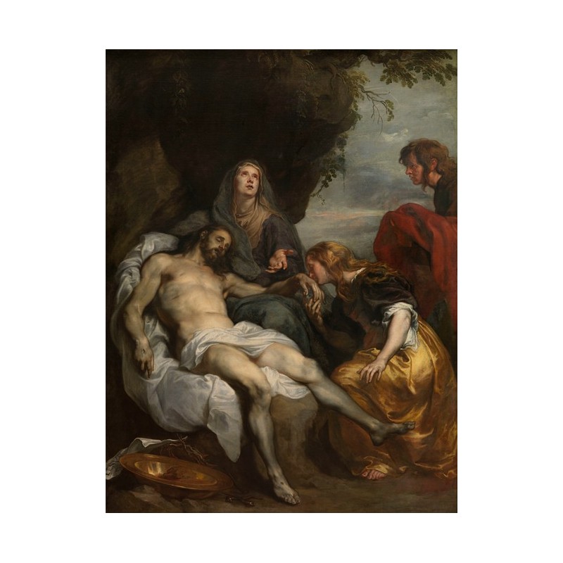  Obraz na płótnie 50x70cm Anthony van Dyck Opłakiwanie martwego Chrystusa