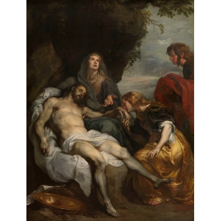  Obraz na płótnie 50x70cm Anthony van Dyck Opłakiwanie martwego Chrystusa