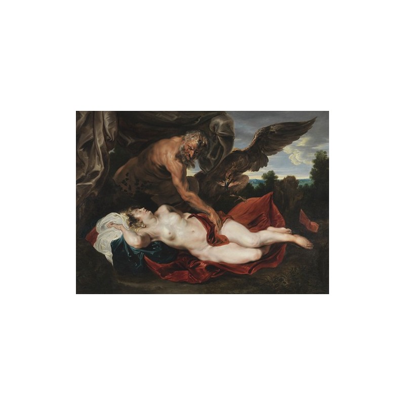  Obraz na płótnie 50x35cm Anthony van Dyck Jowisz i Antiope