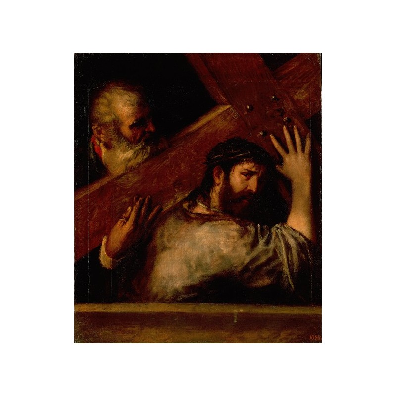 Obraz na płótnie 50x60cm Titian Dźwiganie krzyża