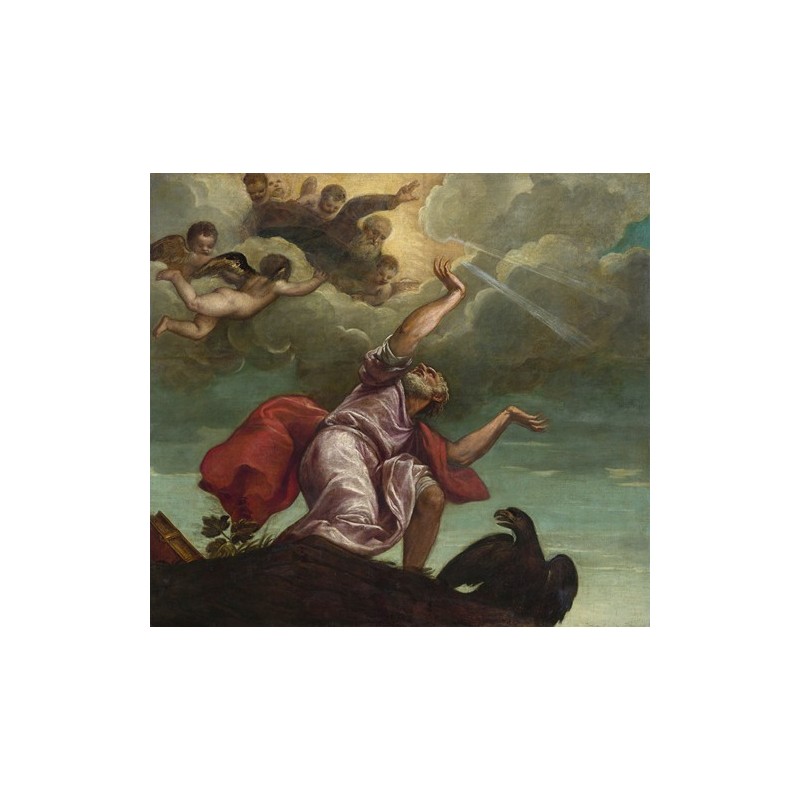  Obraz na płótnie 50x50cm Titian Święty Jan Ewangelista