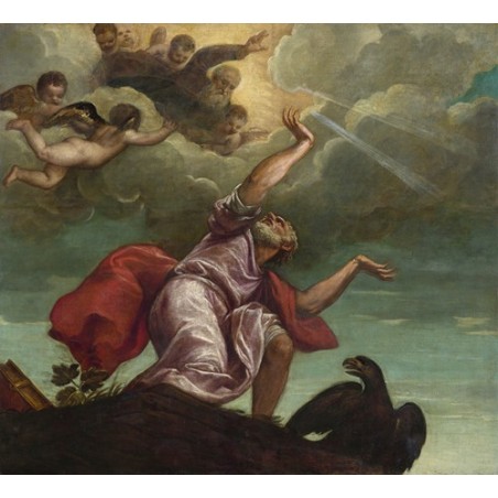  Obraz na płótnie 50x50cm Titian Święty Jan Ewangelista