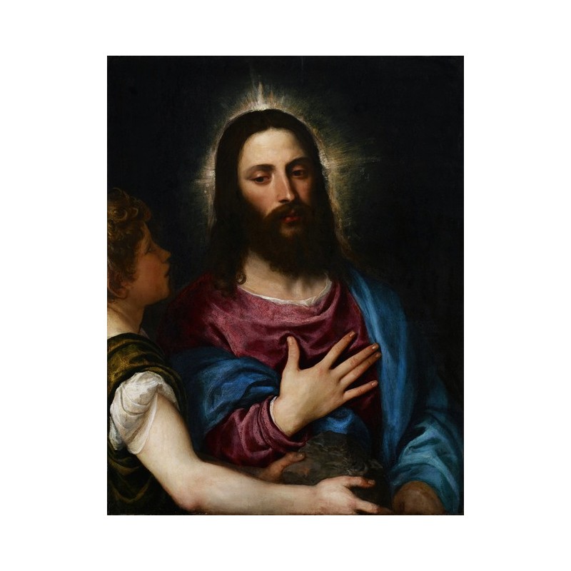  Obraz na płótnie 50x60cm Titian Kuszenie Chrystusa