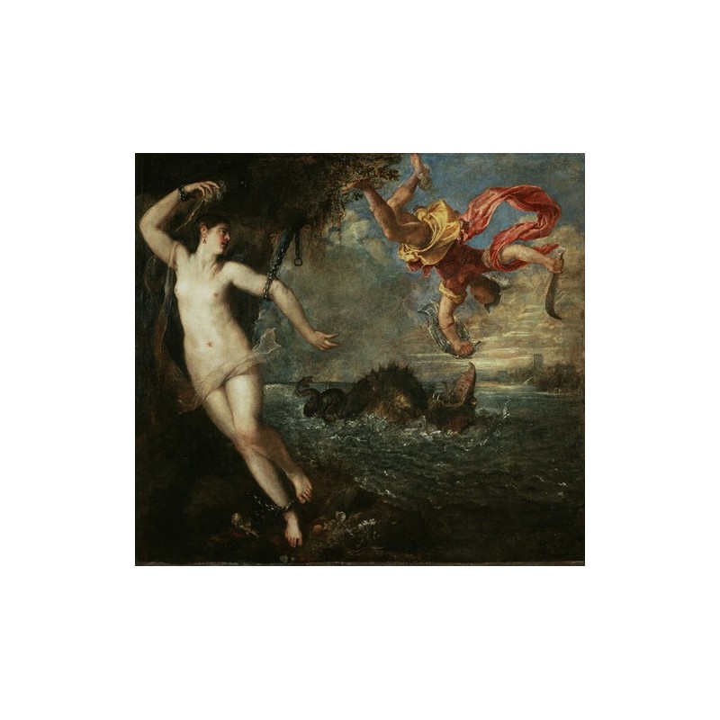  Obraz na płótnie 50x50cm Titian Perseusz i Andromeda