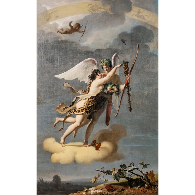  Obraz na płótnie 50x80cm JEAN Baptiste Debret Cztery pory roku Jesień