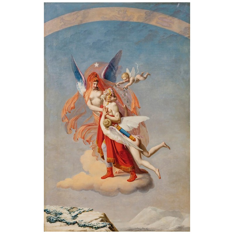  Obraz na płótnie 50x80cm JEAN Baptiste Debret Cztery pory roku Zima