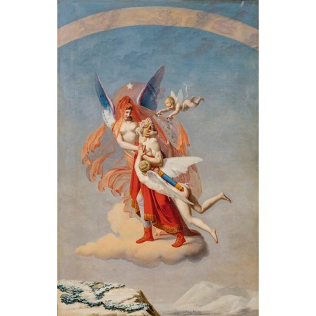  Obraz na płótnie 50x80cm JEAN Baptiste Debret Cztery pory roku Zima