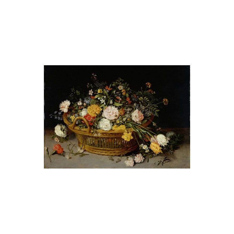  Obraz na płótnie 50x35cm Jan Brueghel the Younger Kosz z kwiatami