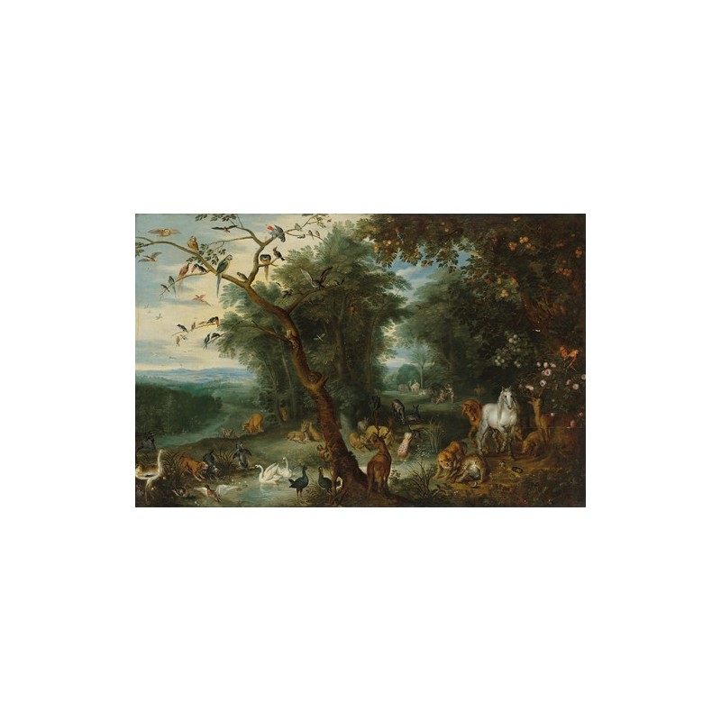  Obraz na płótnie 50x30cm Jan Brueghel the Younger Raj