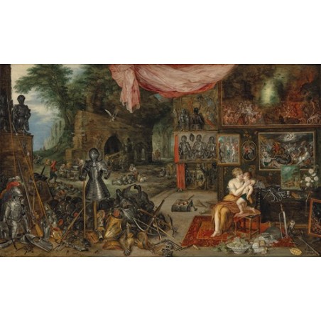 Obraz na płótnie 50x30cm Jan Brueghel the Younger Pięć zmysłów Dotyk