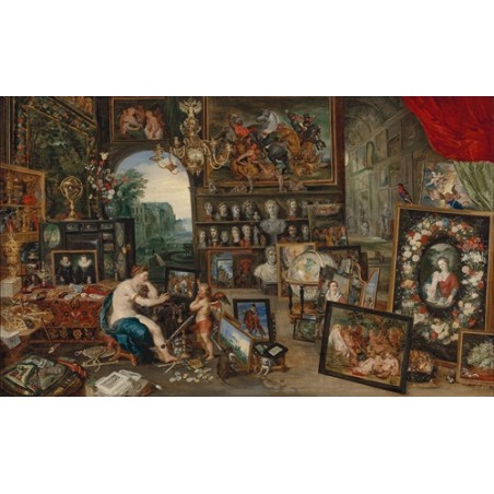  Obraz na płótnie 50x30cm Jan Brueghel the Younger Pięć zmysłów Wzrok