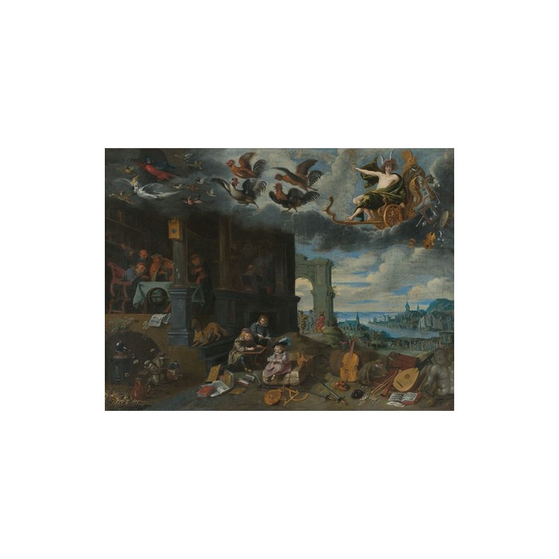  Obraz na płótnie 50x40cm Jan Brueghel the Younger Dzieci planety Merkury