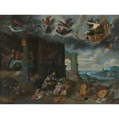  Obraz na płótnie 50x40cm Jan Brueghel the Younger Dzieci planety Merkury