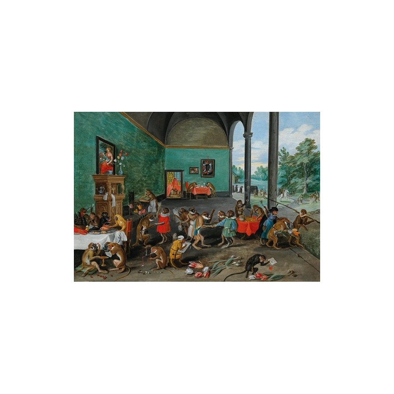  Obraz na płótnie 50x35cm Jan Brueghel the Younger Alegoria tulipomanii