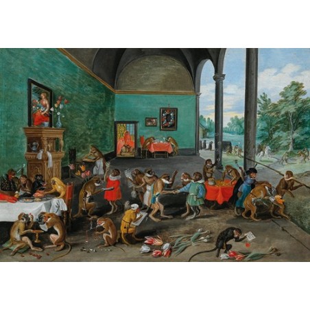  Obraz na płótnie 50x35cm Jan Brueghel the Younger Alegoria tulipomanii