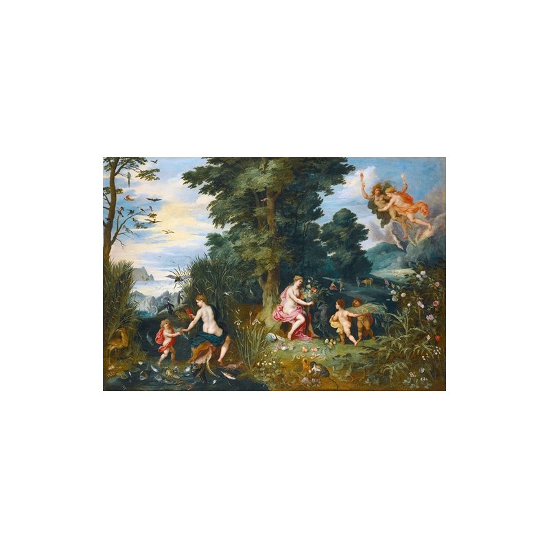  Obraz na płótnie 50x35cm Jan Brueghel the Younger Alegoria czterech żywiołów
