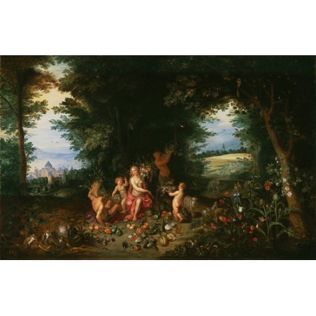  Obraz na płótnie 50x30cm Jan Brueghel the Younger Pejzaż z Cererą