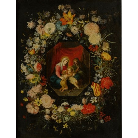  Obraz na płótnie 50x70cm Jan Brueghel the Younger Madonna z Dzieciątkiem