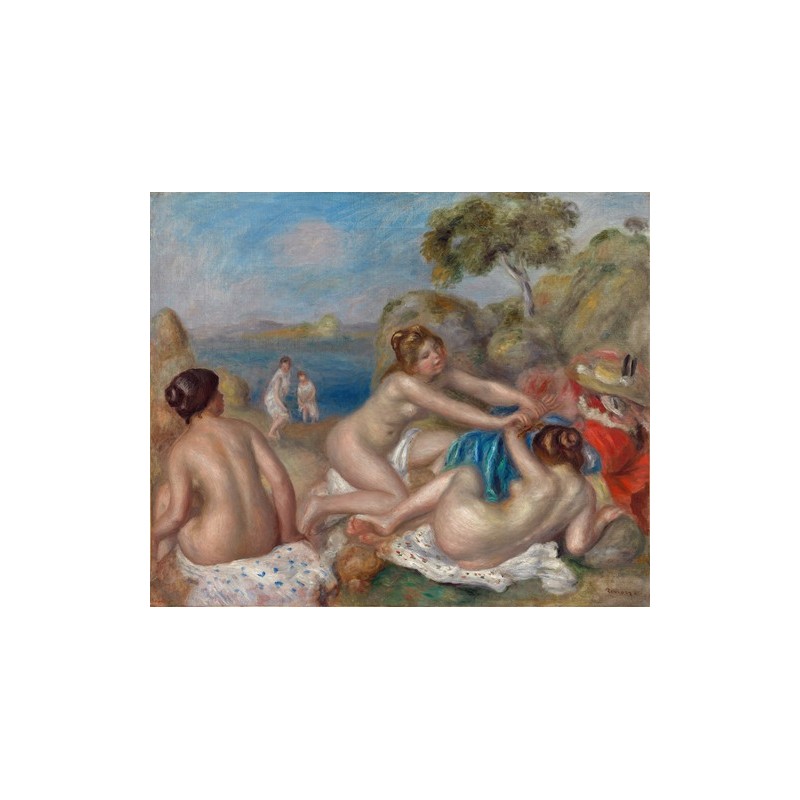  Obraz na płótnie 50x40cm Pierre-Auguste Renoir Zabawa krabem podczas kąpieli