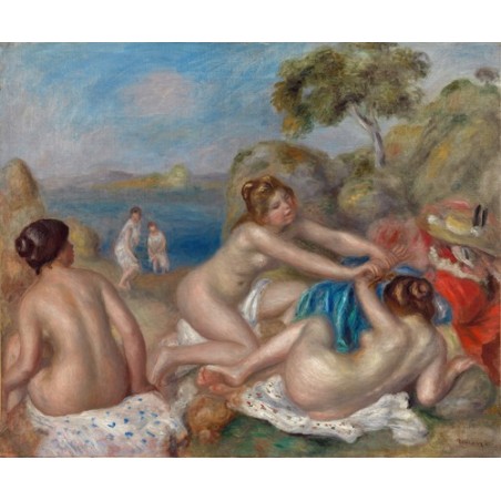  Obraz na płótnie 50x40cm Pierre-Auguste Renoir Zabawa krabem podczas kąpieli