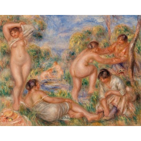  Obraz na płótnie 50x40cm Pierre-Auguste Renoir Grupa kąpiących się