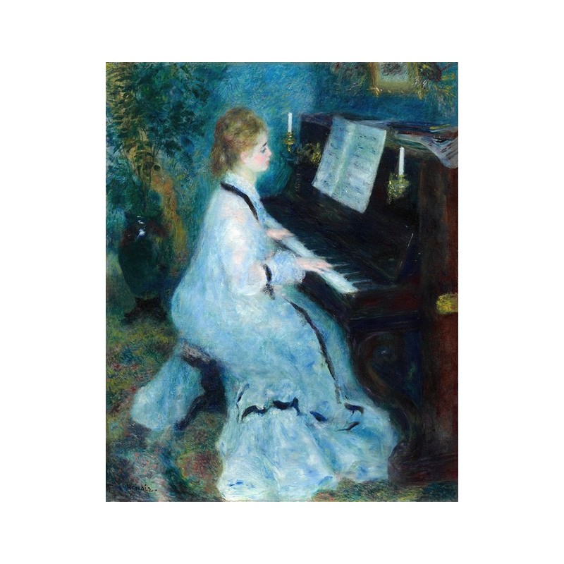  Obraz na płótnie 50x60cm Pierre-Auguste Renoir Kobieta przy fortepianie