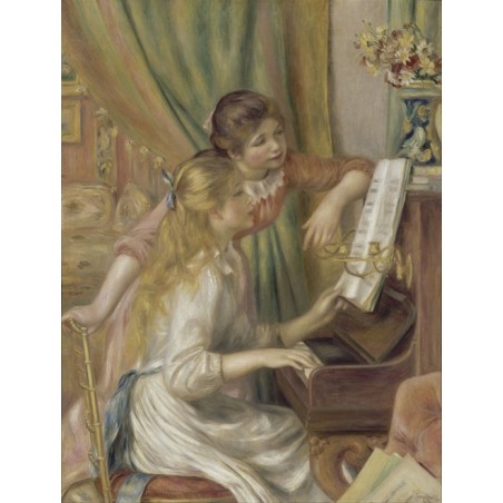  Obraz na płótnie 50x60cm Pierre-Auguste Renoir Dziewczęta przy fortepianie