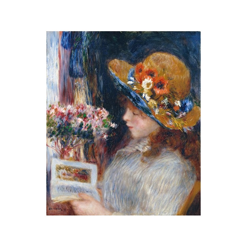  Obraz na płótnie 50x60cm Pierre-Auguste Renoir Czytająca dziewczyna