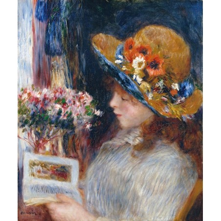  Obraz na płótnie 50x60cm Pierre-Auguste Renoir Czytająca dziewczyna