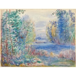 Obraz na płótnie 50x40cm Pierre-Auguste Renoir Krajobraz rzeczny