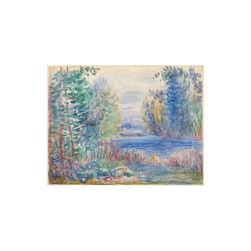  Obraz na płótnie 50x40cm Pierre-Auguste Renoir Krajobraz rzeczny